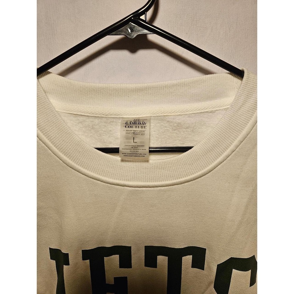 New York Jets Gameday Couture Sweatshirt White Size Large - Picture 3 of 3